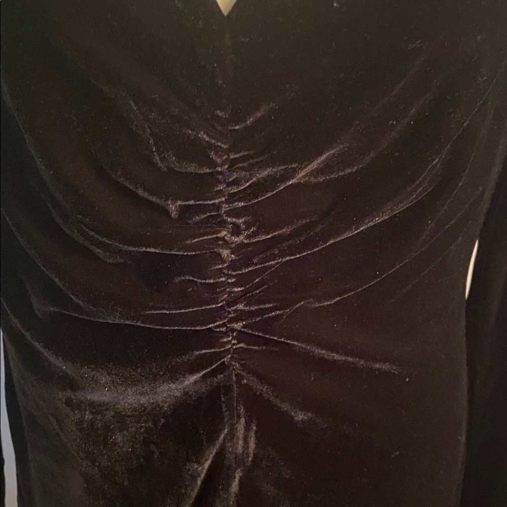 Laundry by Shelli Segal black velvet NWT size 10 dress - Picture 3 of 8